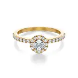 Pierścionek zaręczynowy z diamentami